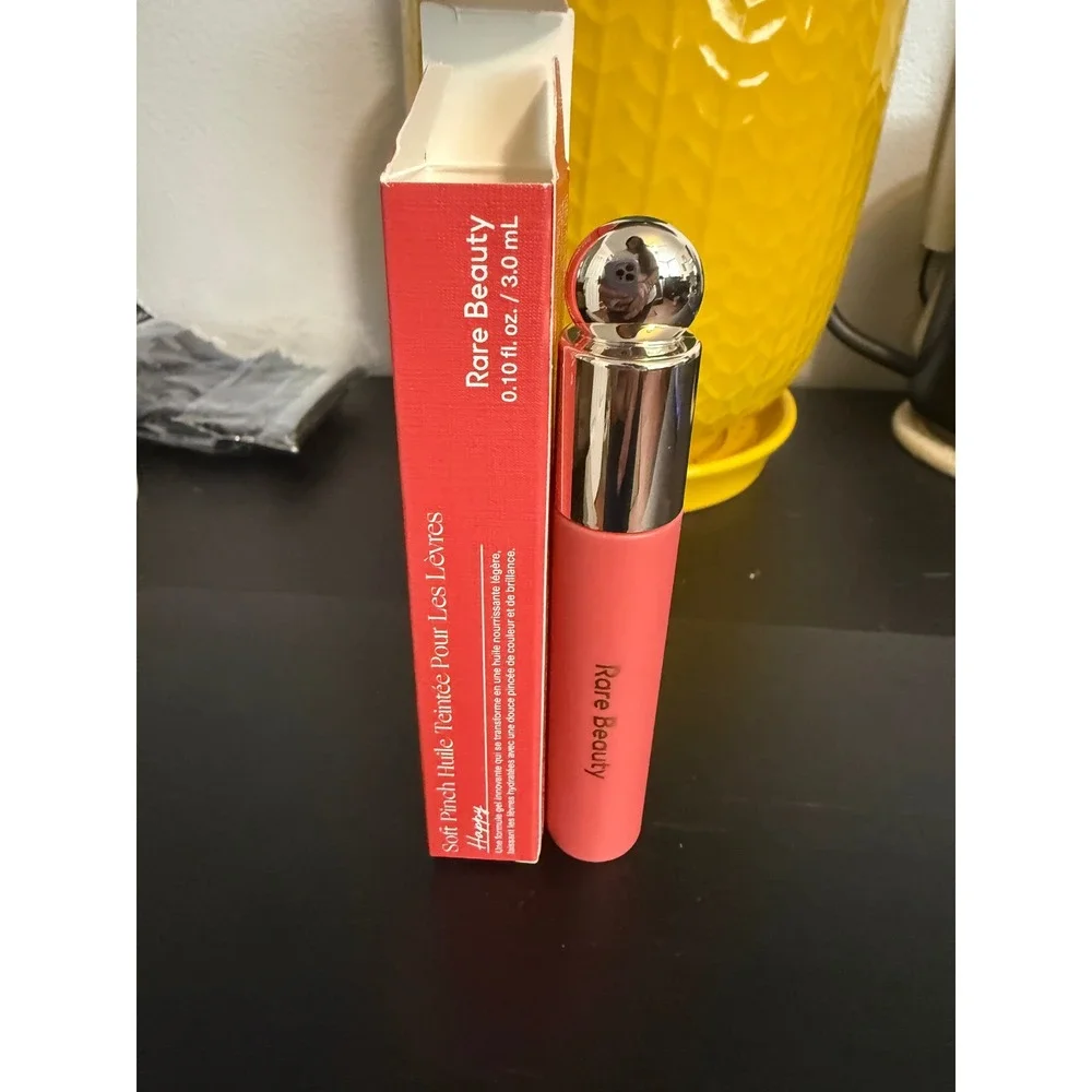 Rare Beauty Soft Pinch Tinted Lip Oil Happy 0.10 fl oz 3.0 mL Pink Lip Tint New